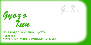 gyozo kun business card